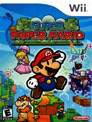 Super Paper Mario nintendo wii console roms games